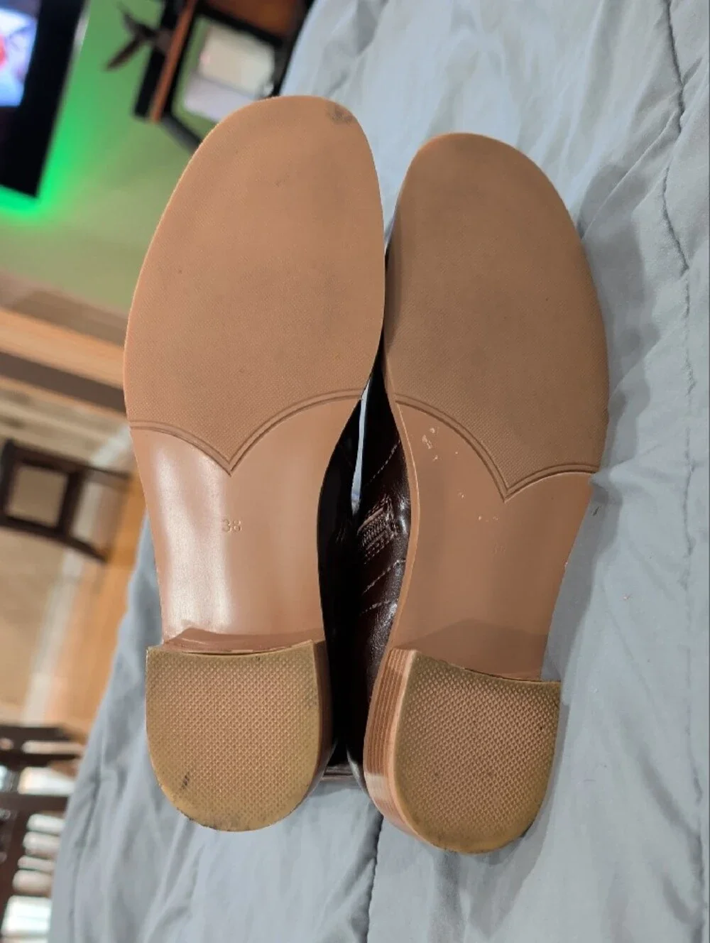 Brown Women's Knee-High Zip Boots